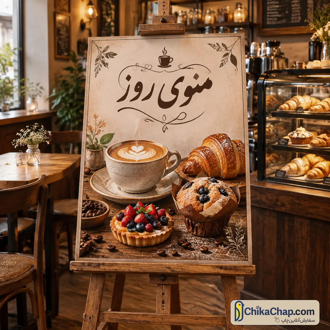 سفارش چاپ منوی کافه روی فوم برد با کیفیت بالا